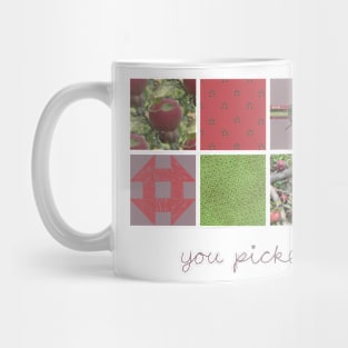 "You Picked Me" Apple Cider Blocks Mug